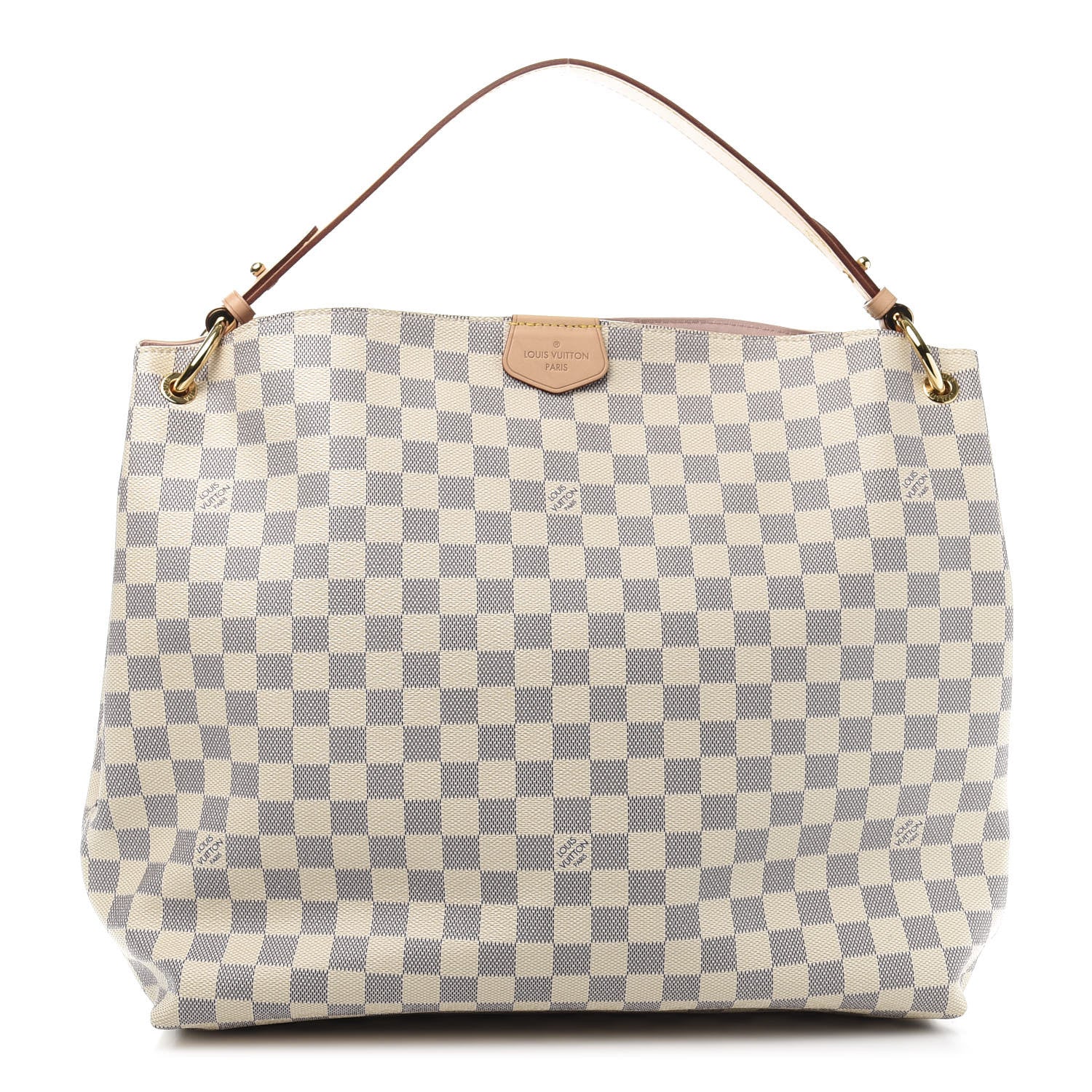 Louis Vuitton Damier Azur Graceful MM Rose Ballerine 1 of 10