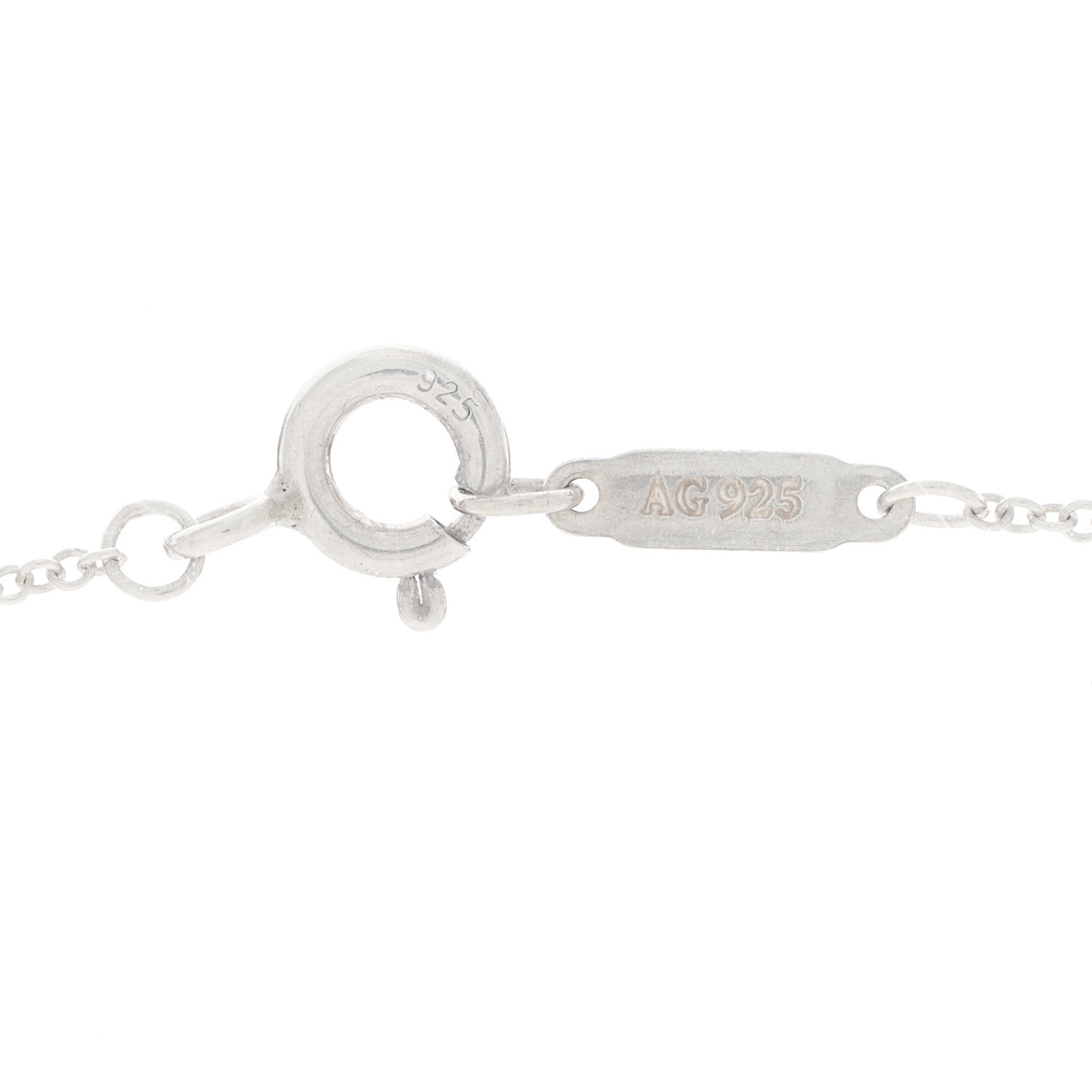 Tiffany Sterling Silver Titanium 1837 Circle Pendant Necklace 3 of 5