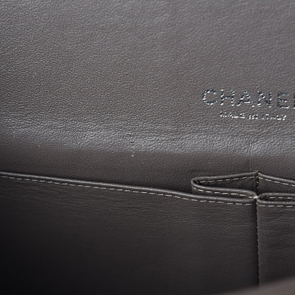 Chanel Patent Quilted Maxi Double Flap Grey 8 of 13
