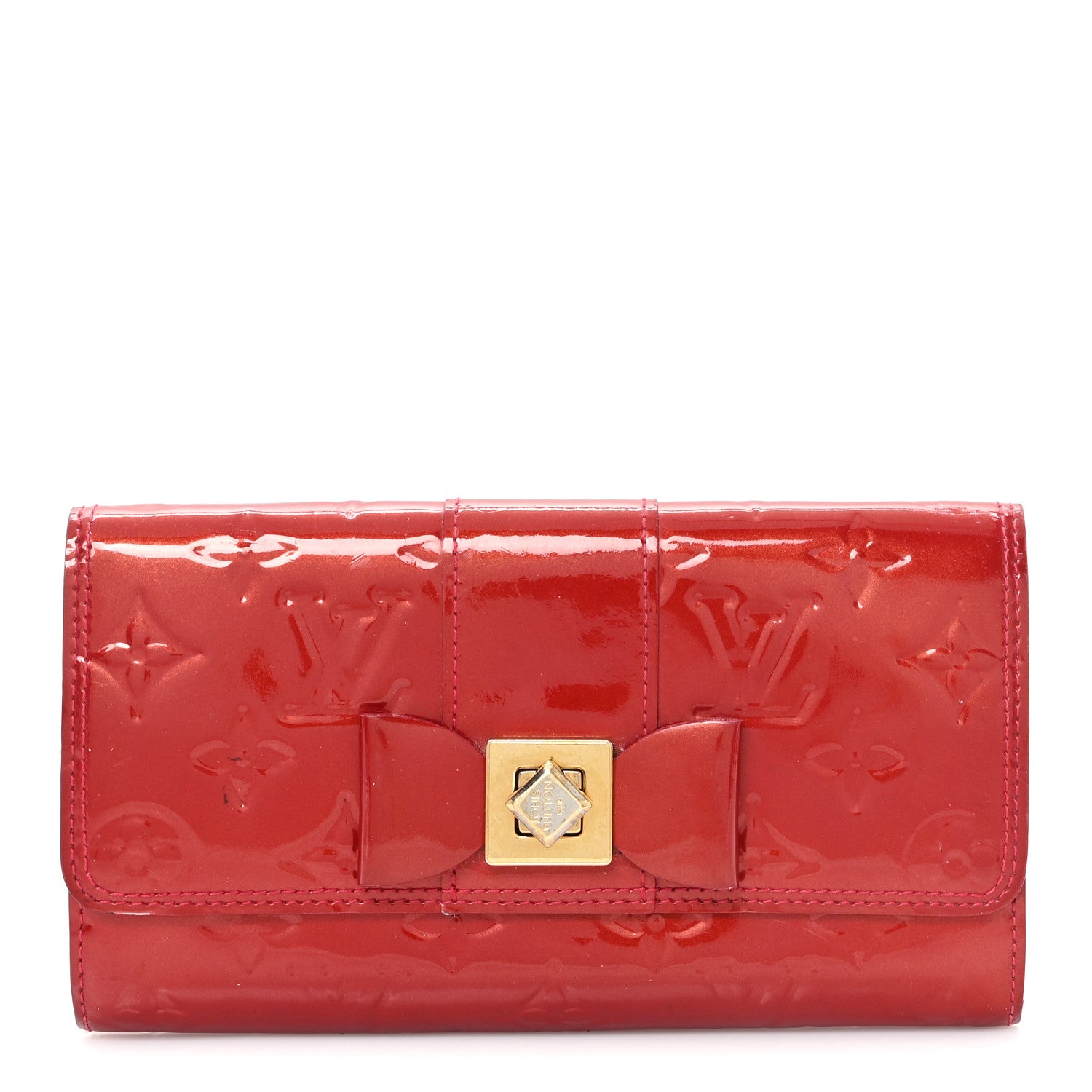 Louis Vuitton Vernis Sarah Noeud Wallet Pomme D'Amour 1 of 8