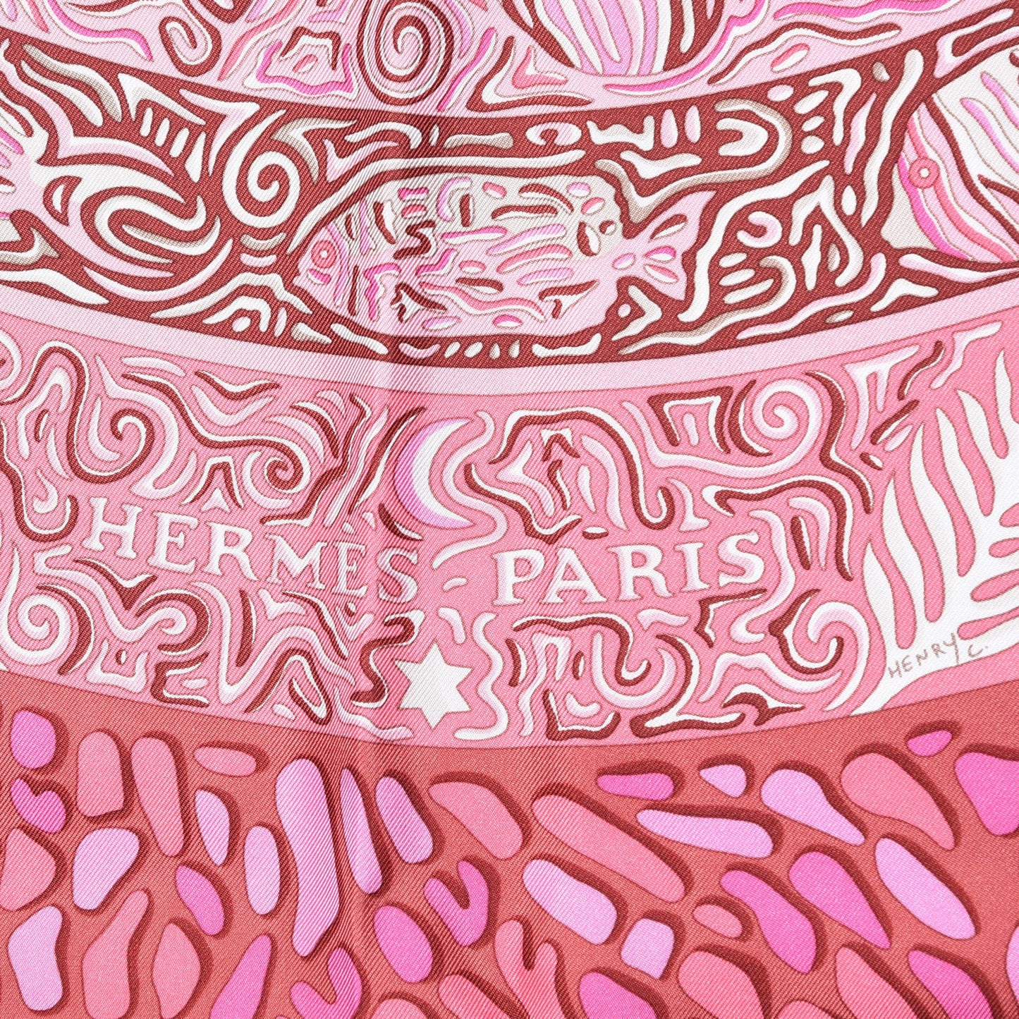 Silk La Legende Du Poisson Corail Scarf 90