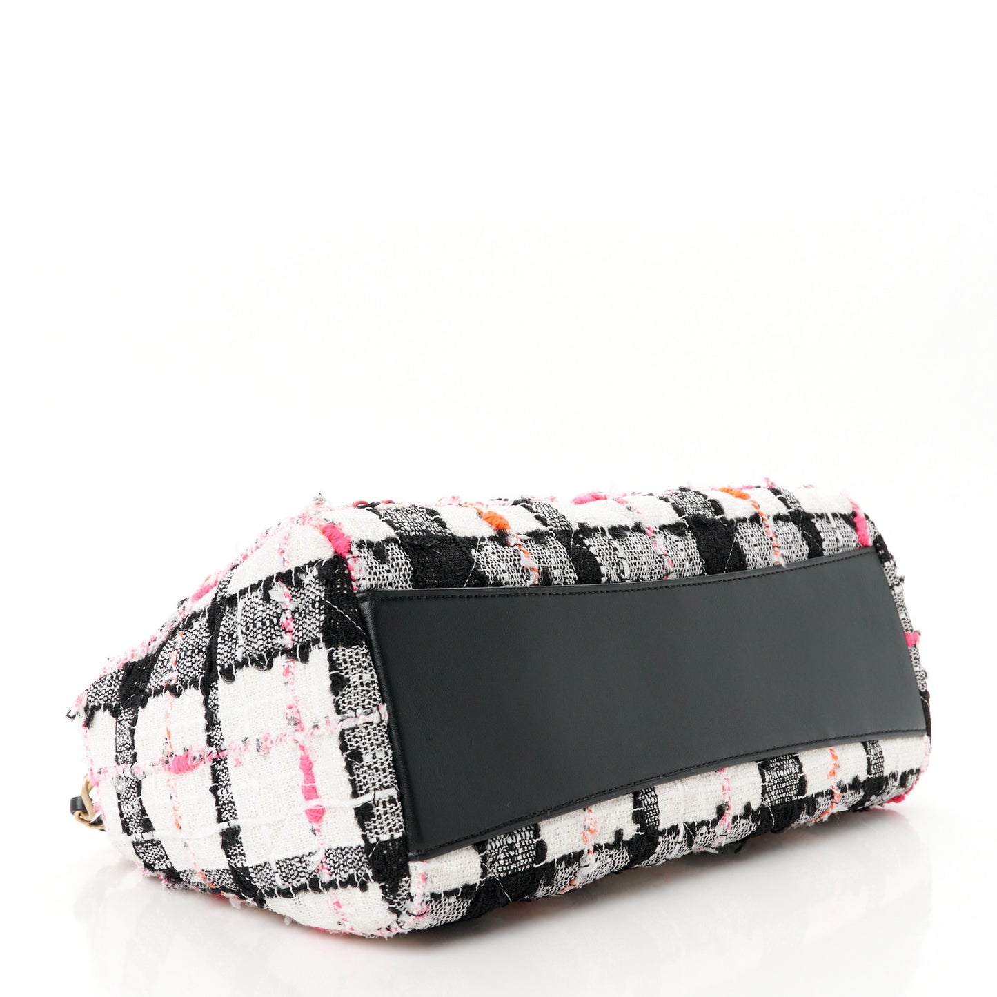 Tweed Calfskin Signe Hobo Coral White Black