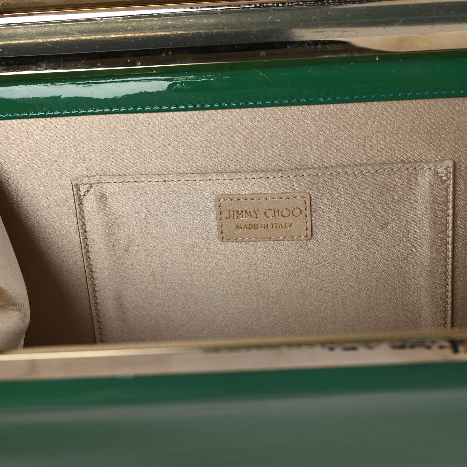 Jimmy Choo Patent Cayla Clutch Jade 7 of 9