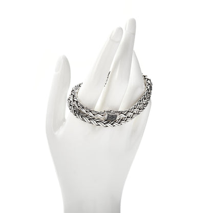 John Hardy Sterling Silver Black Sapphire Classic Chain Wrap Bracelet 2 of 4
