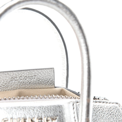 Givenchy Metallic Sugar Goatskin Mini Antigona Silver 13 of 14