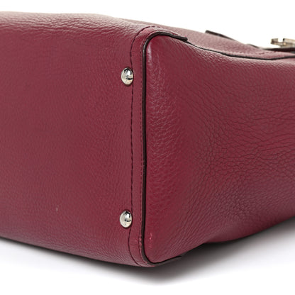 Salvatore Ferragamo Calfskin Medium Verve Double Zip Tote Burgundy 9 of 15