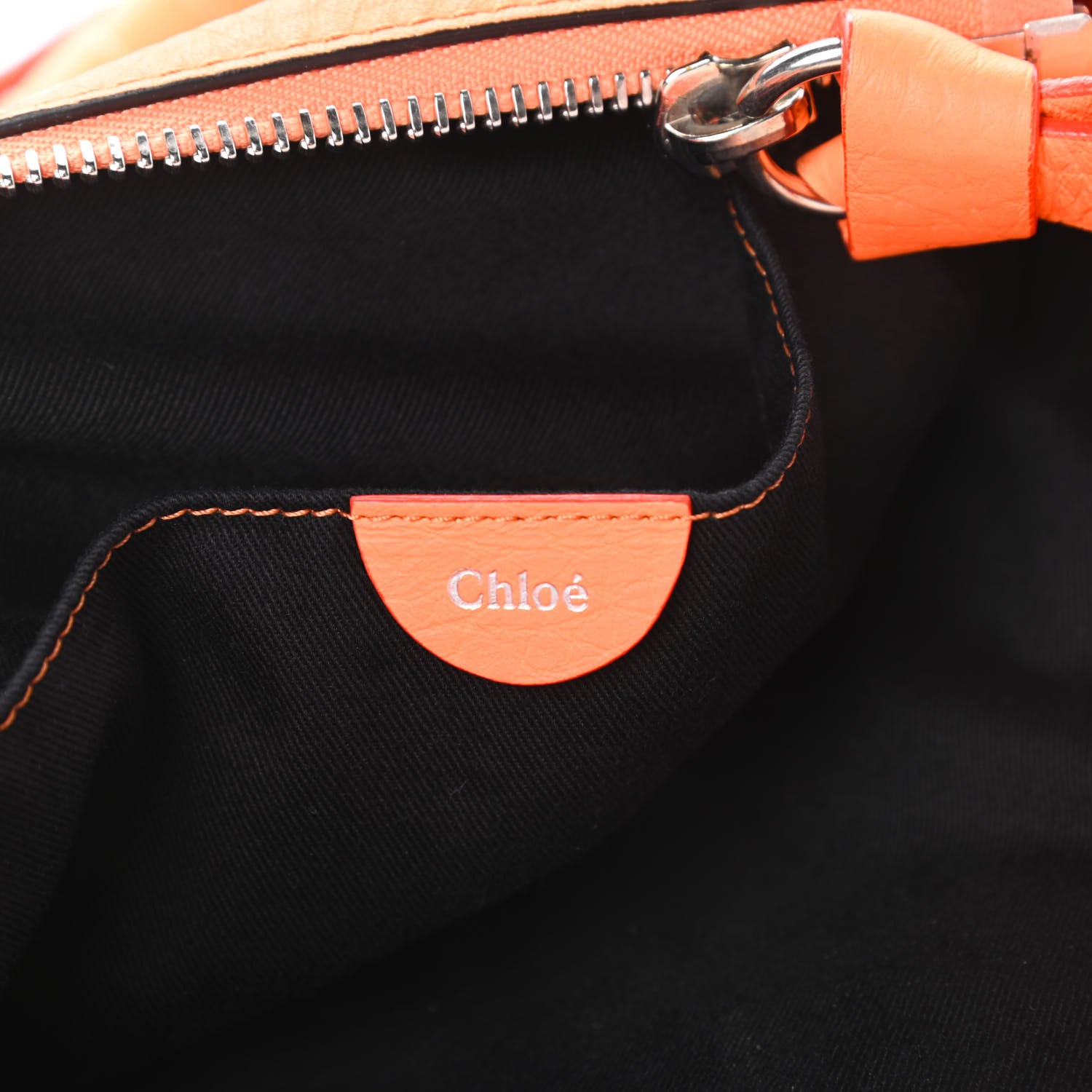 Chloe Calfskin Medium Marcie Satchel Orange Fizz 6 of 18