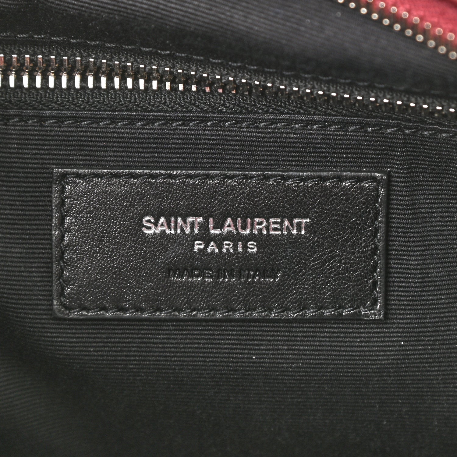 Saint Laurent Calfskin Y Quilted Monogram Small Loulou Bowling Bag Rouge Legion 6 of 10