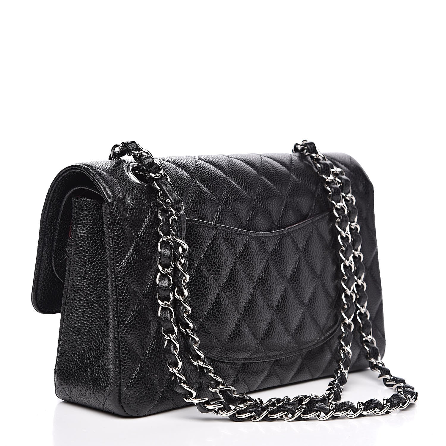 Chanel Caviar Quilted Medium Double Flap Black 3 of 13