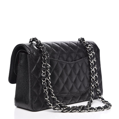 Chanel Caviar Quilted Medium Double Flap Black 3 of 13