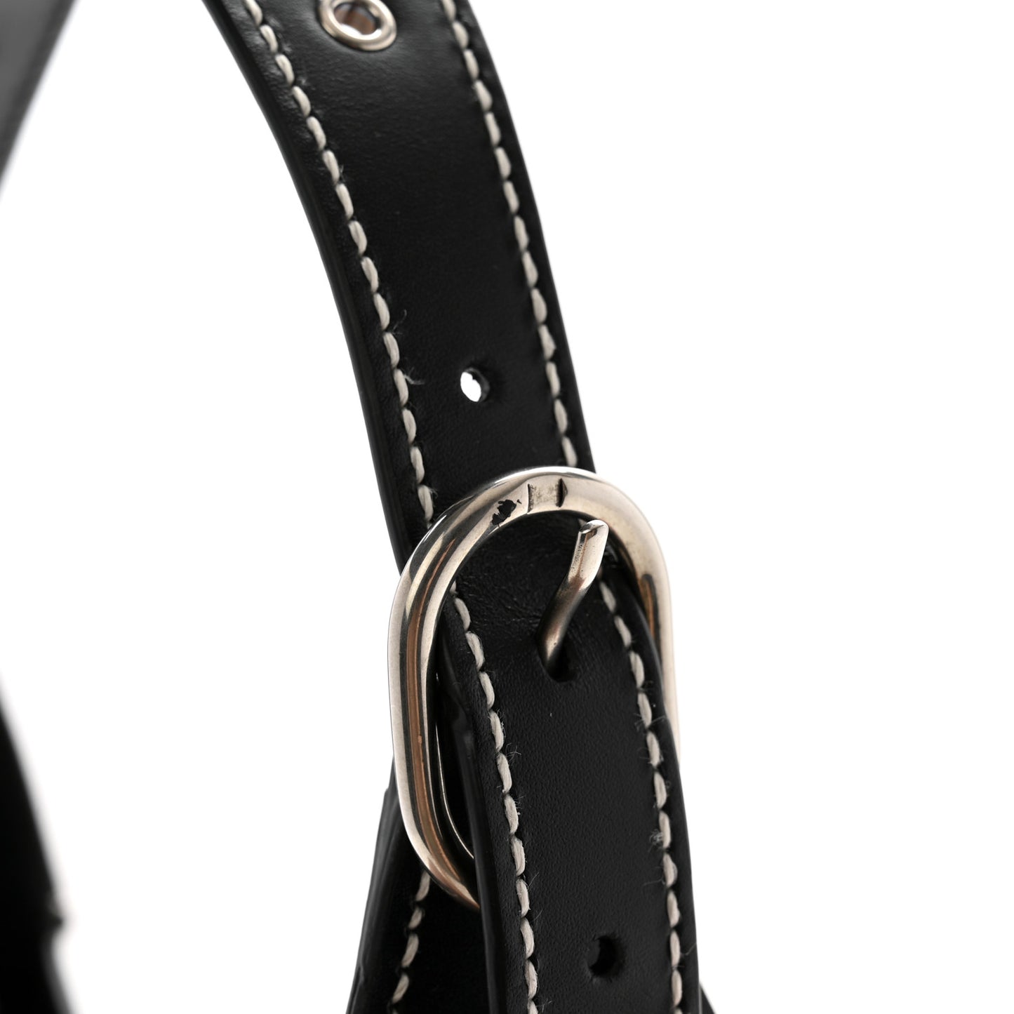 Calfskin Ha Ha Ha Jackie 1961 Eyelet Hobo Black