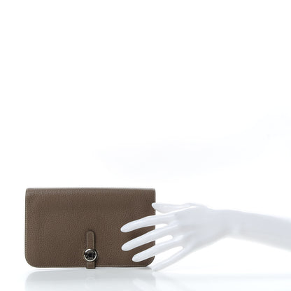 Hermes Togo Dogon Duo Wallet Etoupe 3 of 8