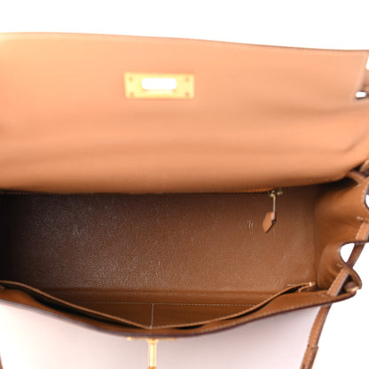 Hermes Courchevel Kelly Retourne 28 Gold 4 of 13