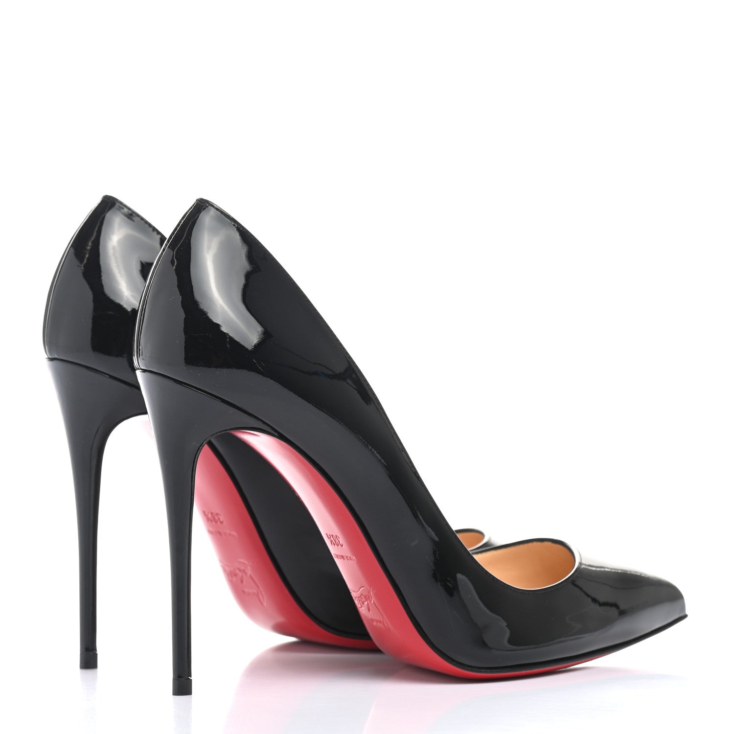 Christian Louboutin Patent Pigalle Follies 100 Pumps 38.5 Black 4 of 8