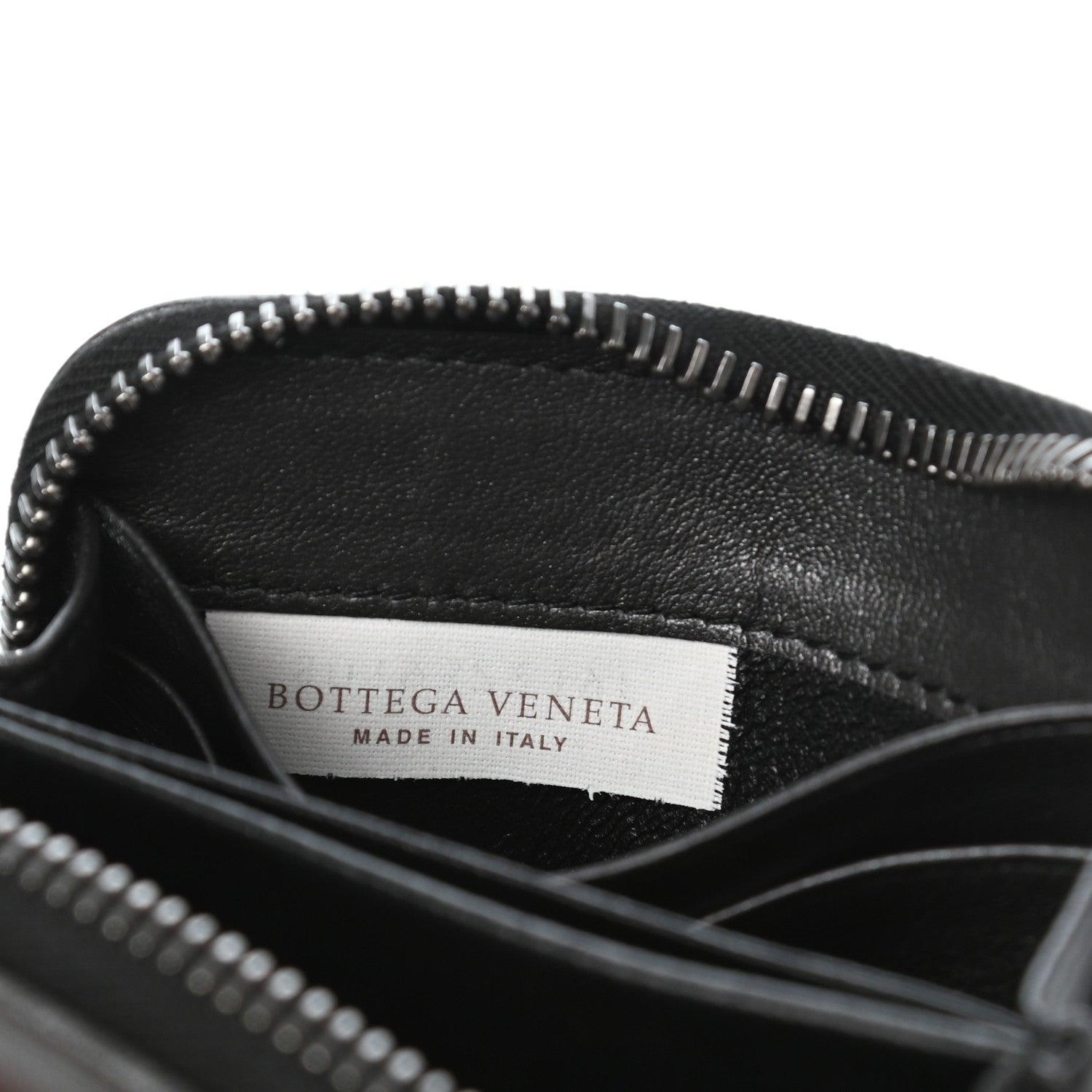 Bottega Veneta Nappa Intrecciato Zip Around Coin Purse Black 7 of 7