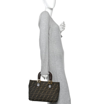 Fendi Zucca Small Holdall Tote Tobacco 2 of 9