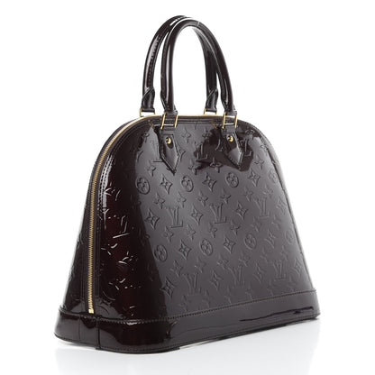 Louis Vuitton Vernis Alma MM Amarante 3 of 11
