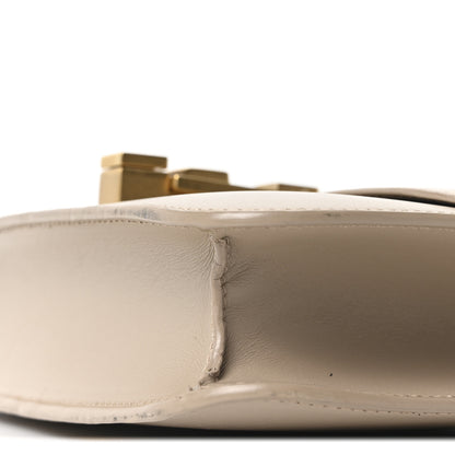 Saint Laurent Smooth Calfskin Le Carre Satchel Dark Beige 9 of 9