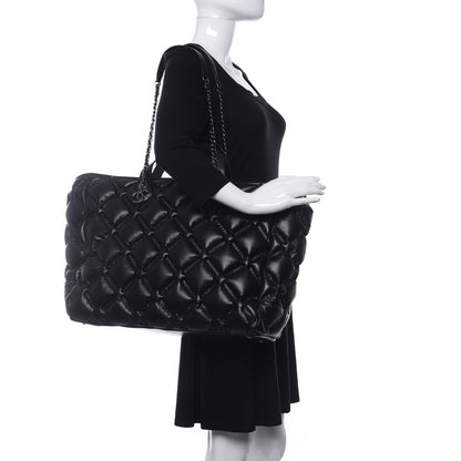 Chanel Calfskin Quilted Large Chesterfield Tote Black 2 of 10