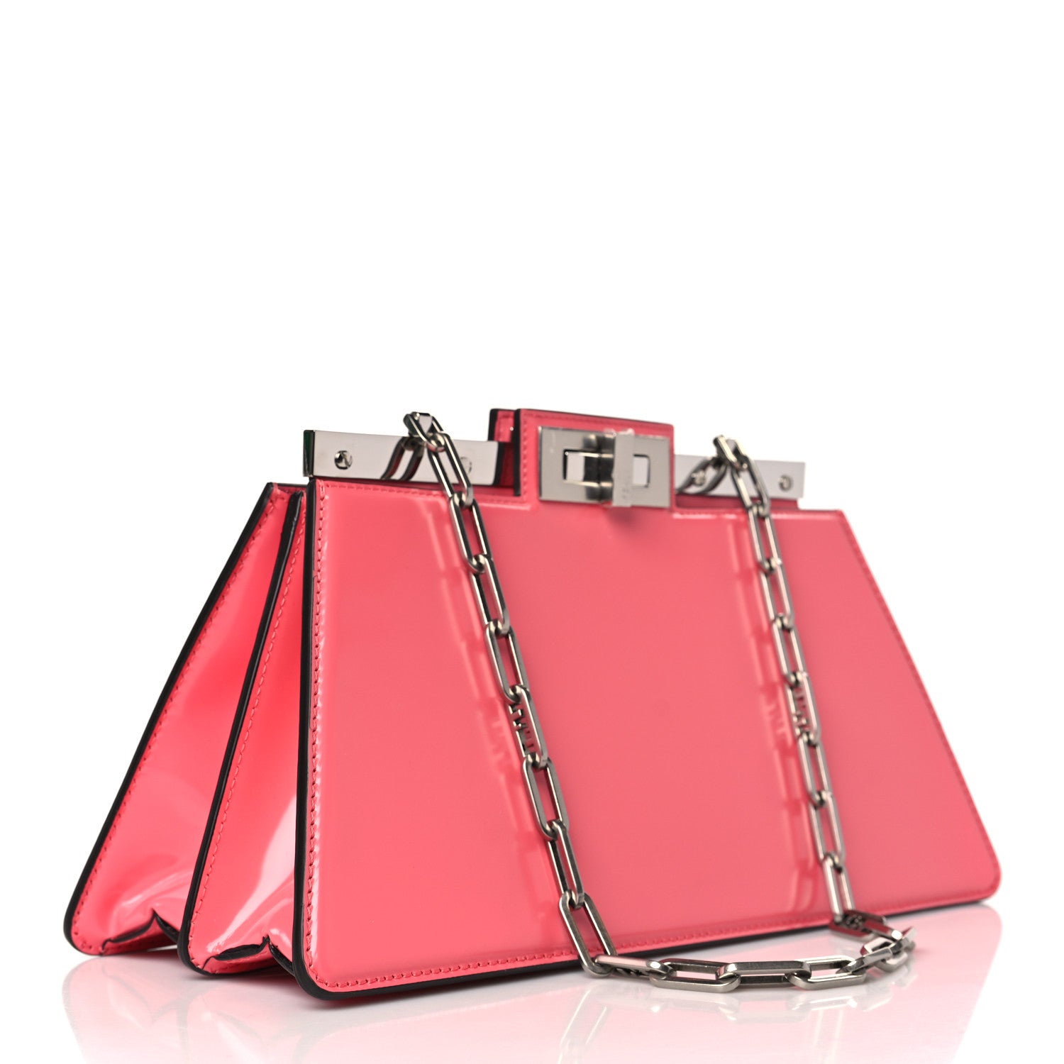 Fendi Patent Peekaboo Cut Pink Dalia 3 of 10