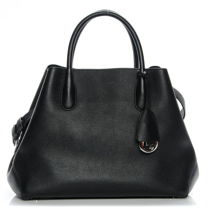 Christian Dior Supple Grained Calfskin Large Open Bar Tote Black 1 of 7
