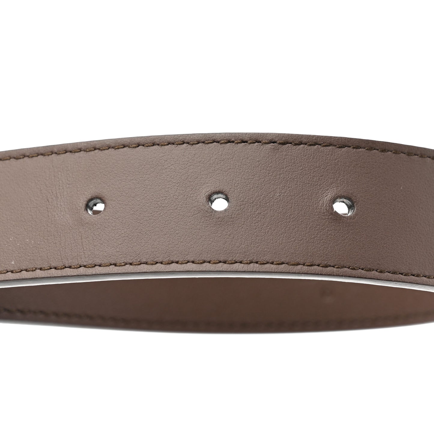 GG Supreme Monogram Matte Plutone Calfskin Double G 30mm Belt 75 30 Beige Ebony New Acero