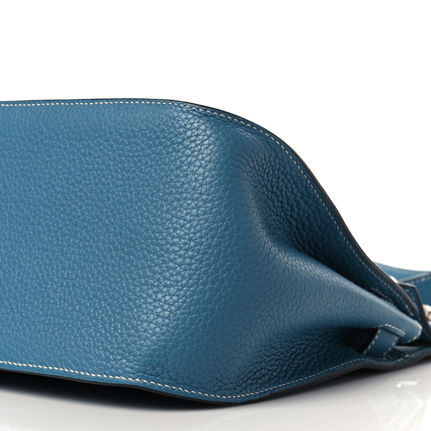 Hermes Taurillon Clemence Jypsiere 28 Blue Jean 9 of 9