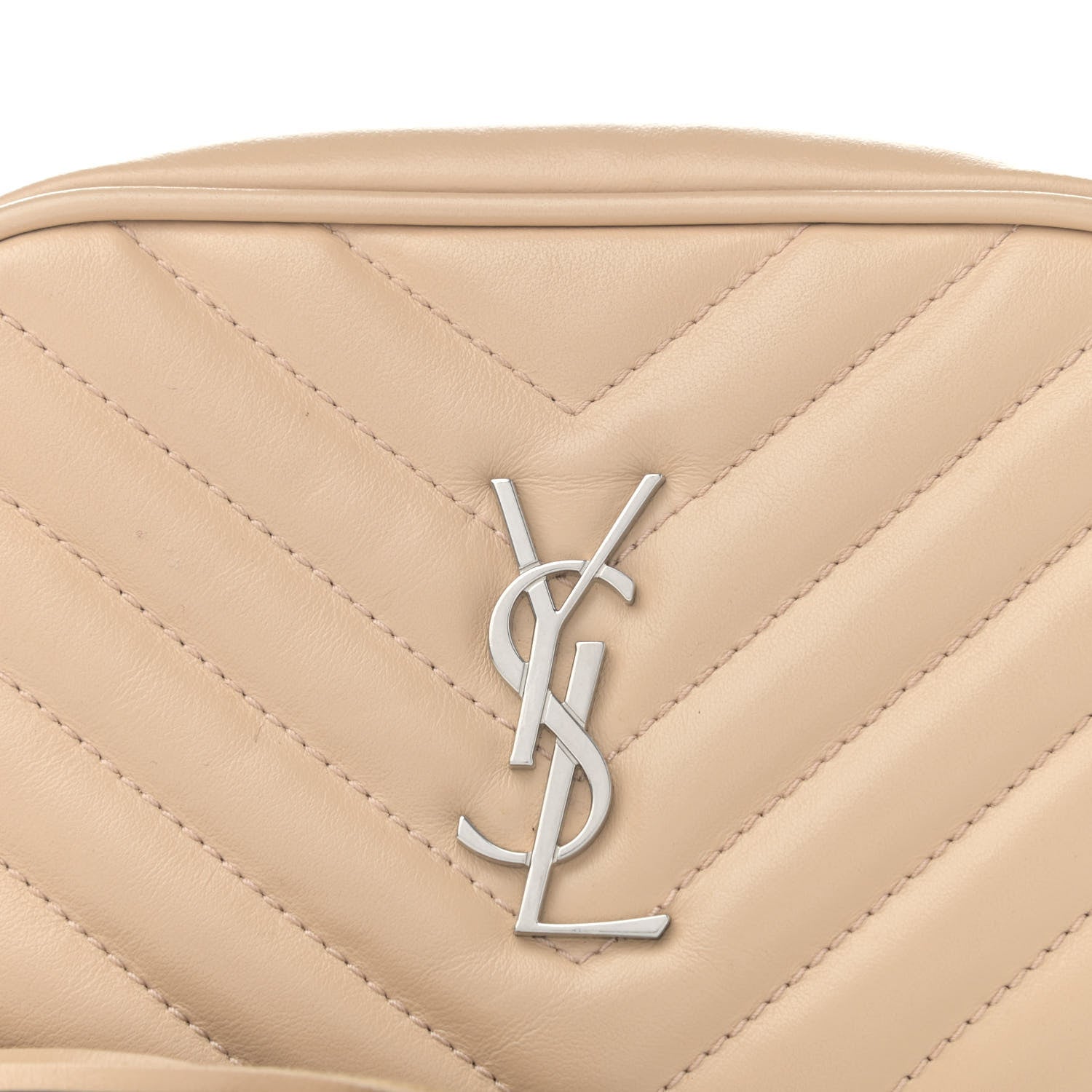 Saint Laurent Calfskin Matelasse Monogram Lou Belt Bag Nude Powder 8 of 11