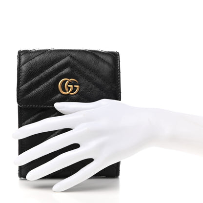 Gucci Calfskin Matelasse GG Marmont 2.0 Multi Belt Bag Pouch Black 2 of 10