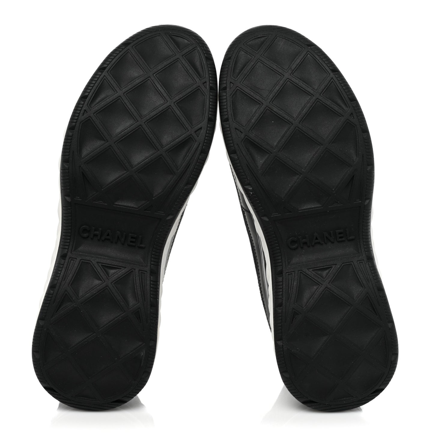 Velvet Calfskin Mixed Fibers CC Sneakers 37 Black