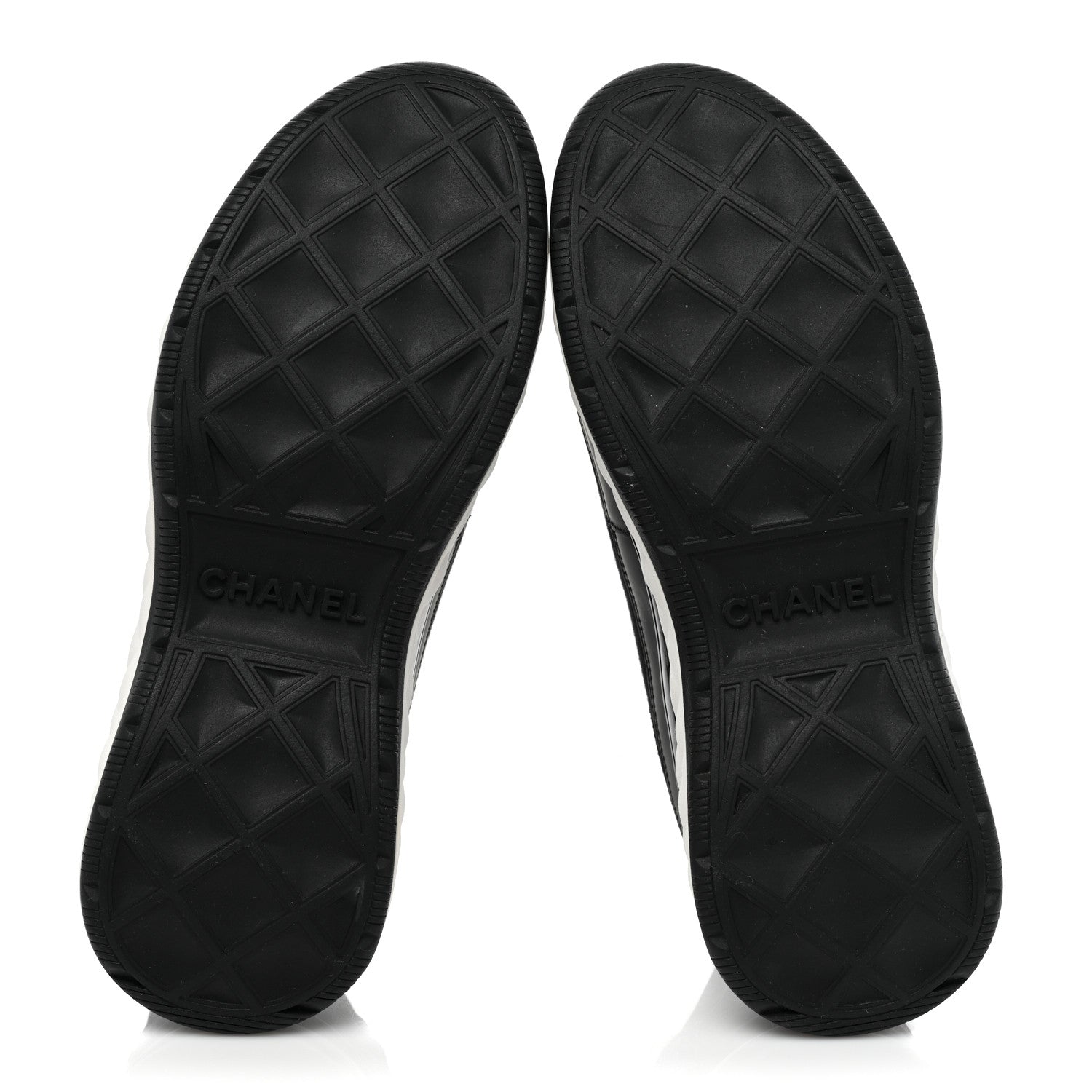 Chanel Velvet Calfskin Mixed Fibers CC Sneakers 37 Black 6 of 9