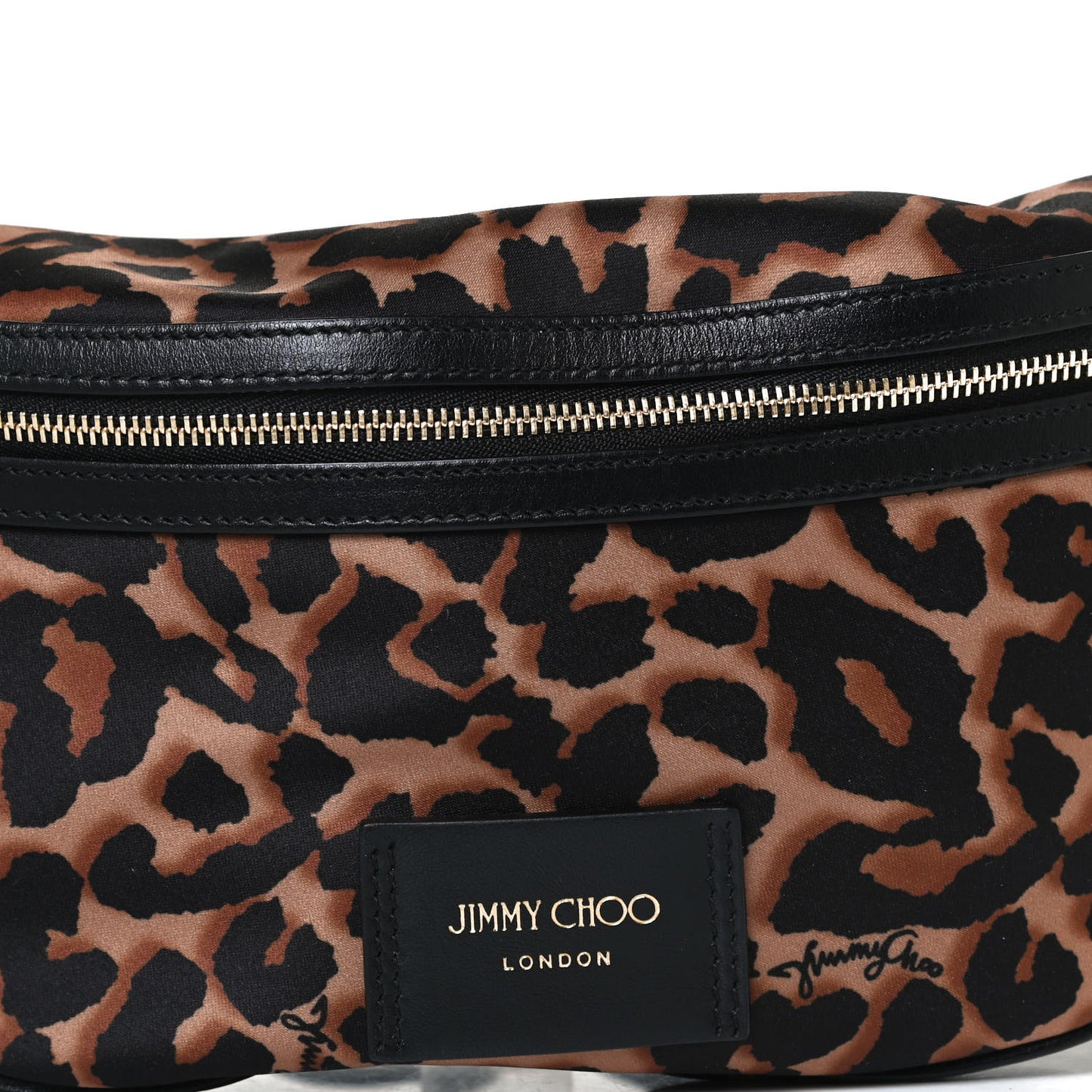 Nylon Leopard Candice Belt Bag