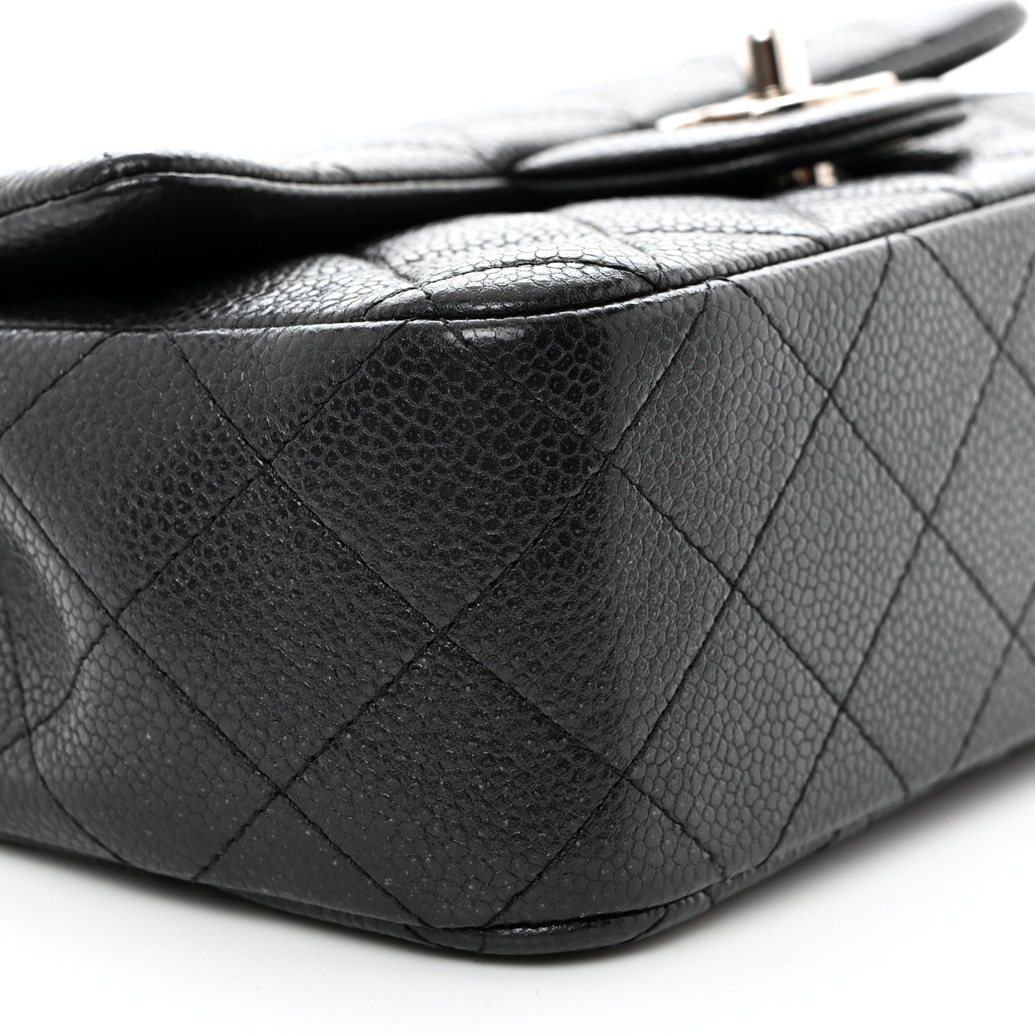Chanel Caviar Quilted Mini Rectangular Flap Black 9 of 10