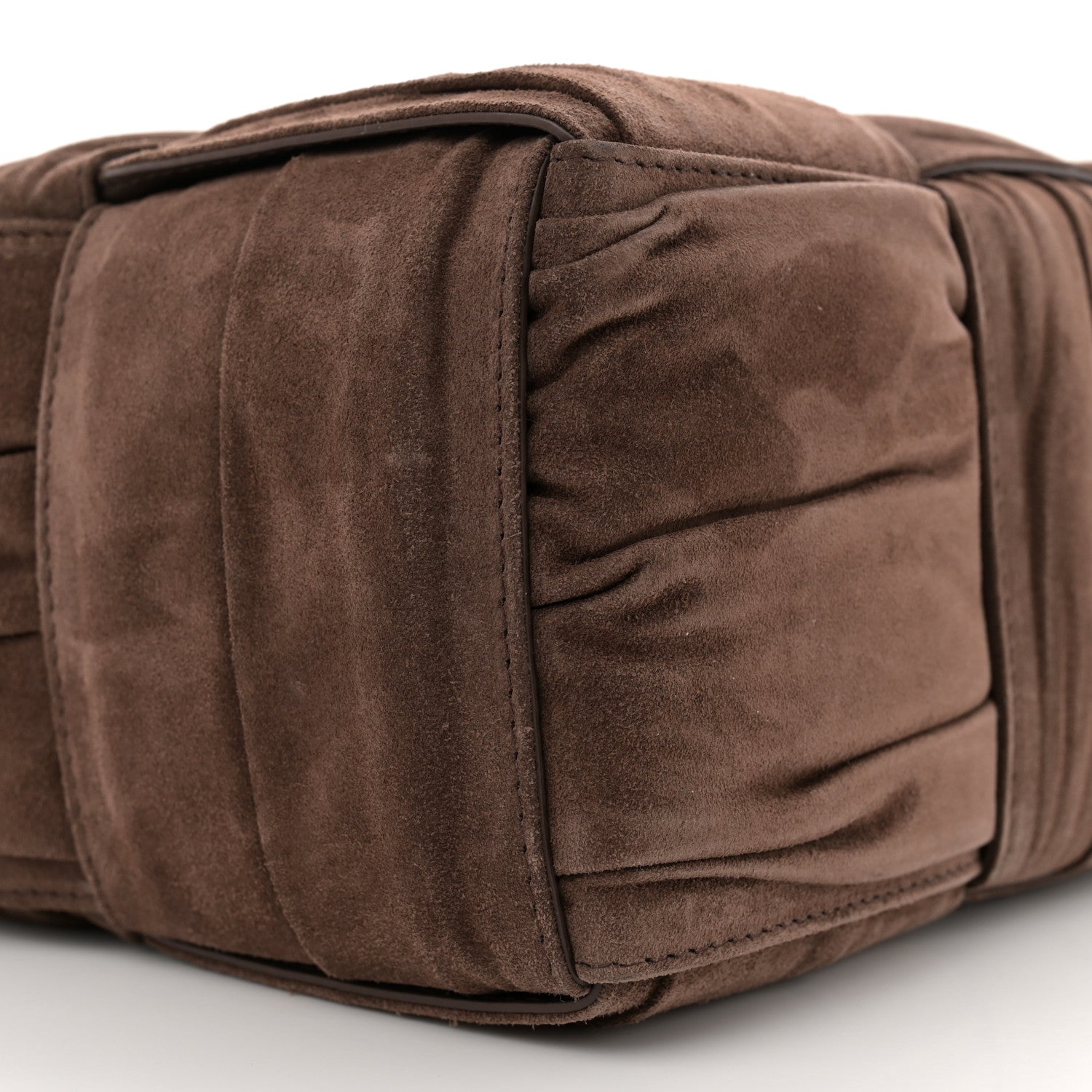 Bottega Veneta Suede Foulard Intrecciato Small Arco Tote Brownie 9 of 10