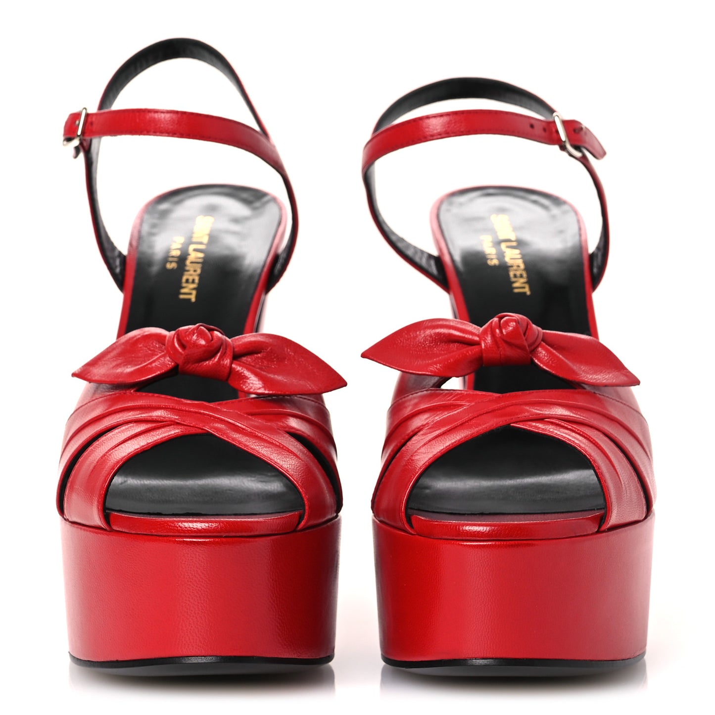 Goatskin Candy 80 Platform Sandals 39.5 New Red