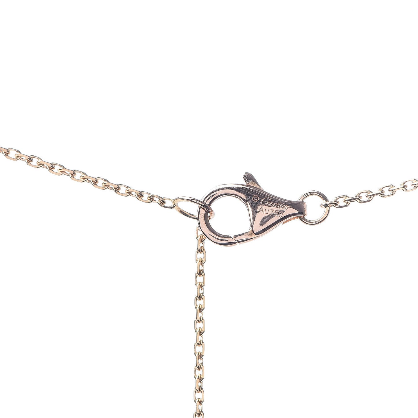 18K Pink Yellow White Gold Diamond Trinity Pendant Necklace