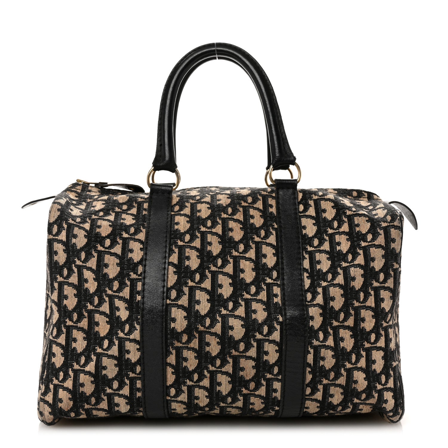 Christian Dior Monogram Boston Black 1 of 12
