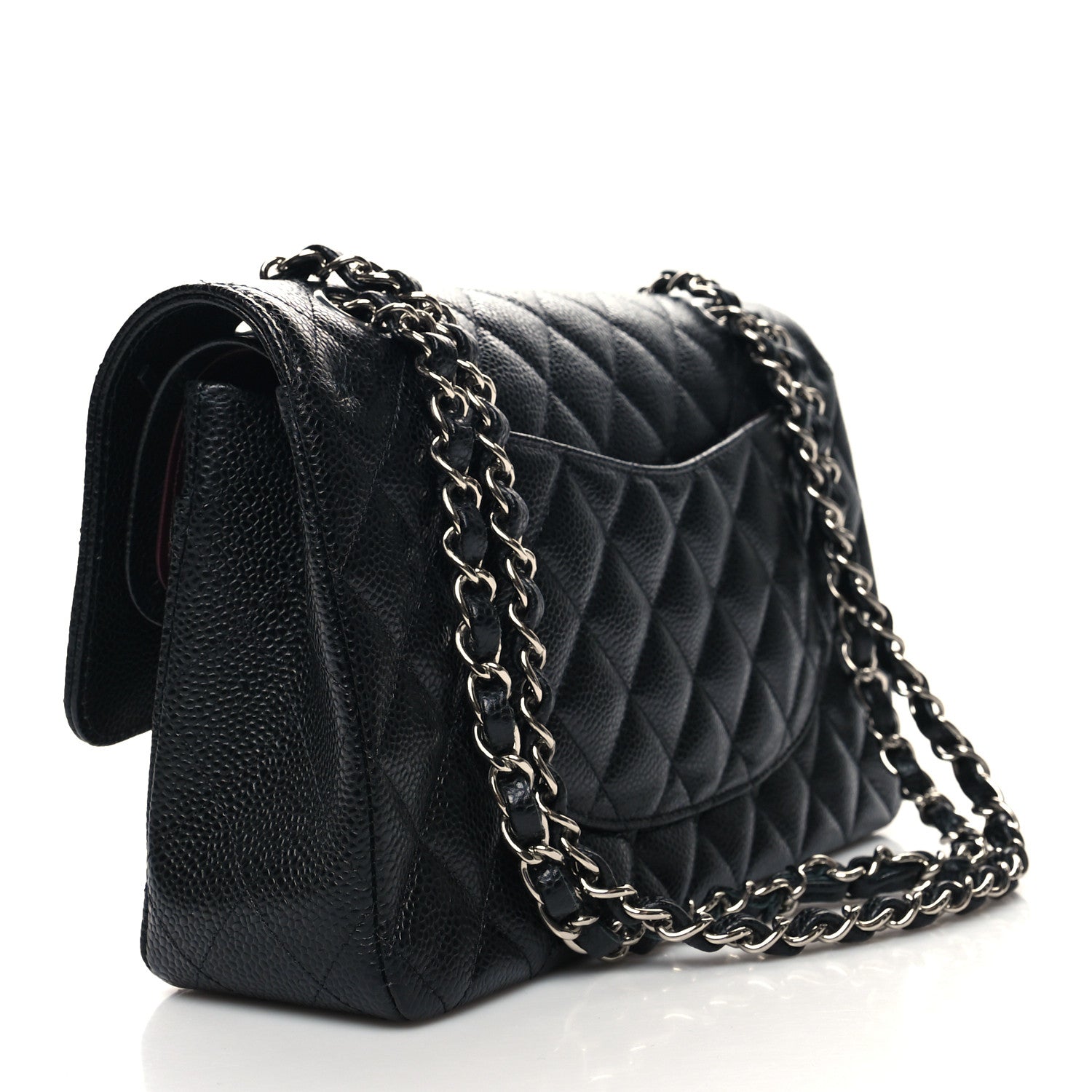 Chanel Caviar Quilted Medium Double Flap Black 3 of 10