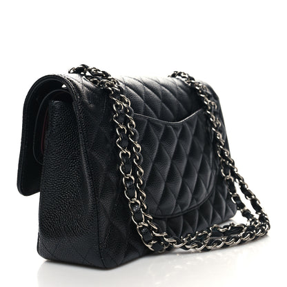 Chanel Caviar Quilted Medium Double Flap Black 3 of 10