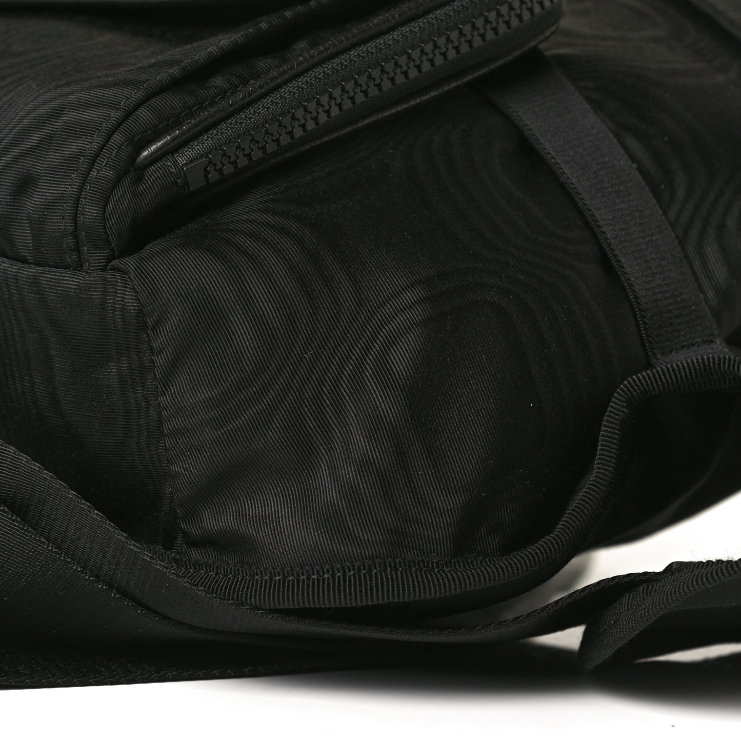 Nylon Retro Patch Convertible Belt Bag Black