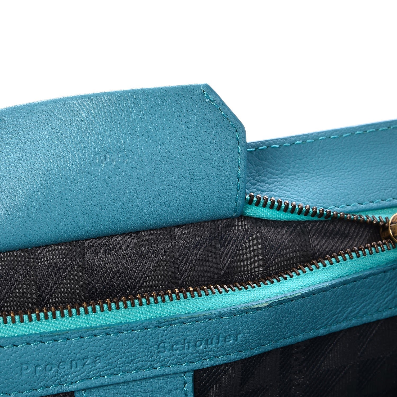 Proenza Schouler Lambskin Medium PS1 Satchel Teal 10 of 10