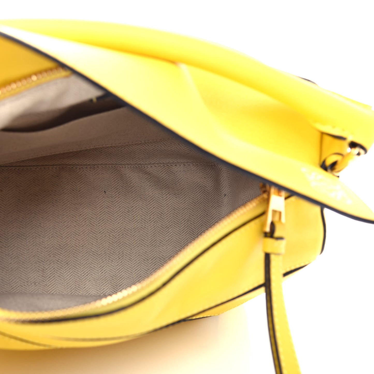Calfskin Small Puzzle Bag Yellow