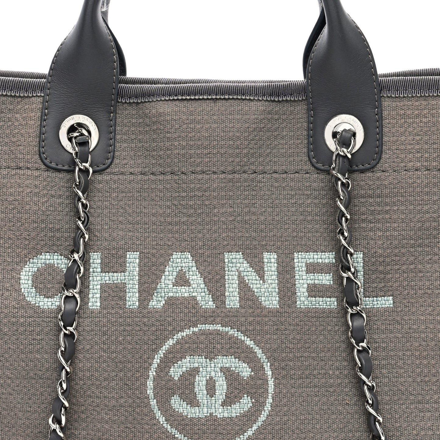 Mixed Fibers Small Deauville Tote Grey