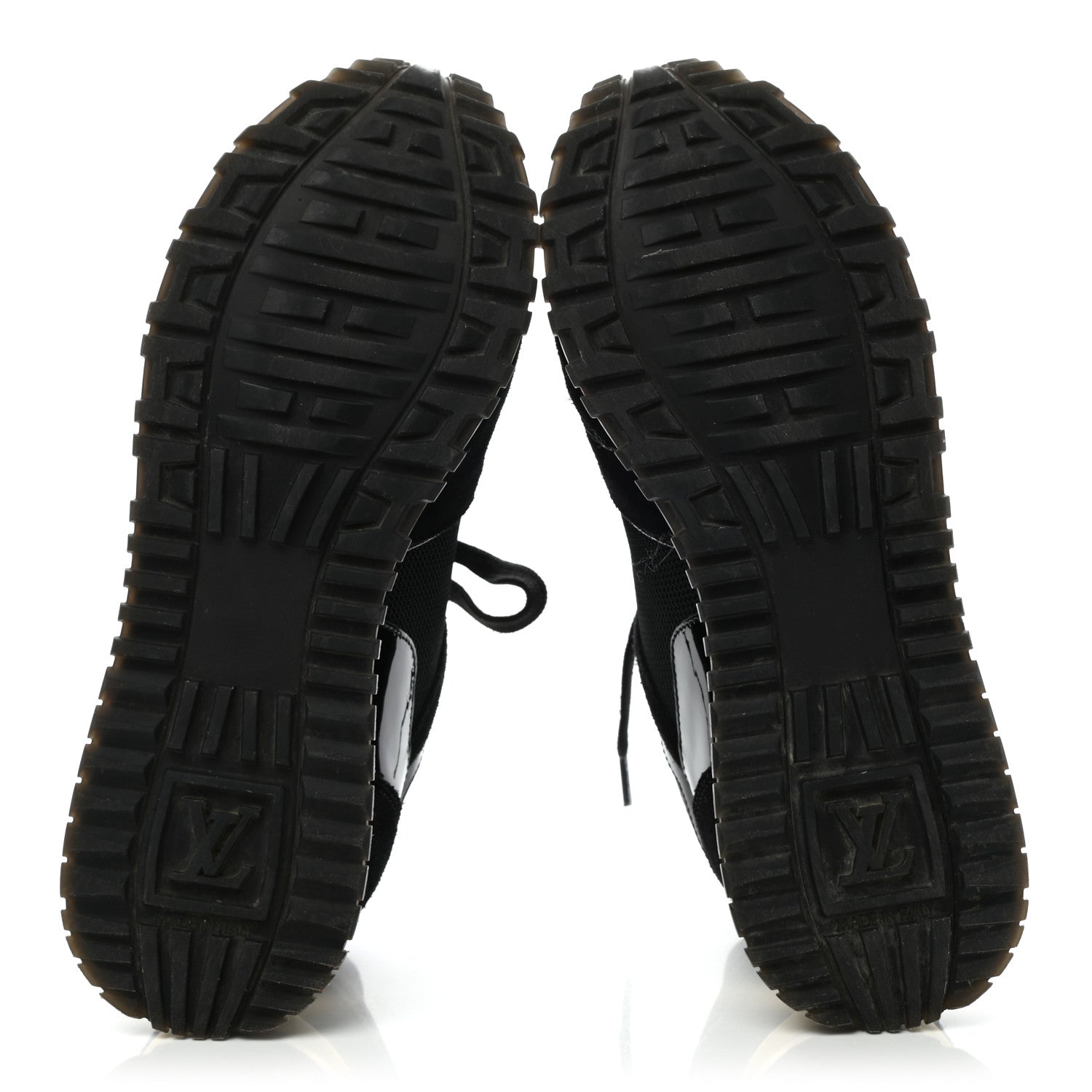 Louis Vuitton Suede Monogram Run Away Sneakers 35 Black 5 of 9