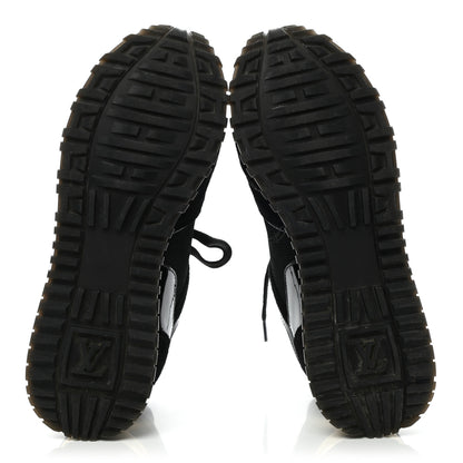 Louis Vuitton Suede Monogram Run Away Sneakers 35 Black 5 of 9