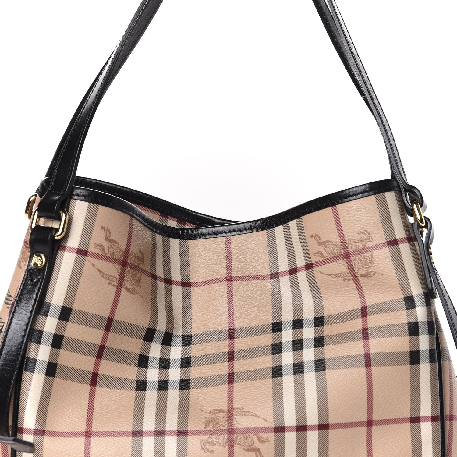 Burberry Haymarket Check Small Canterbury Tote Black 12 of 12