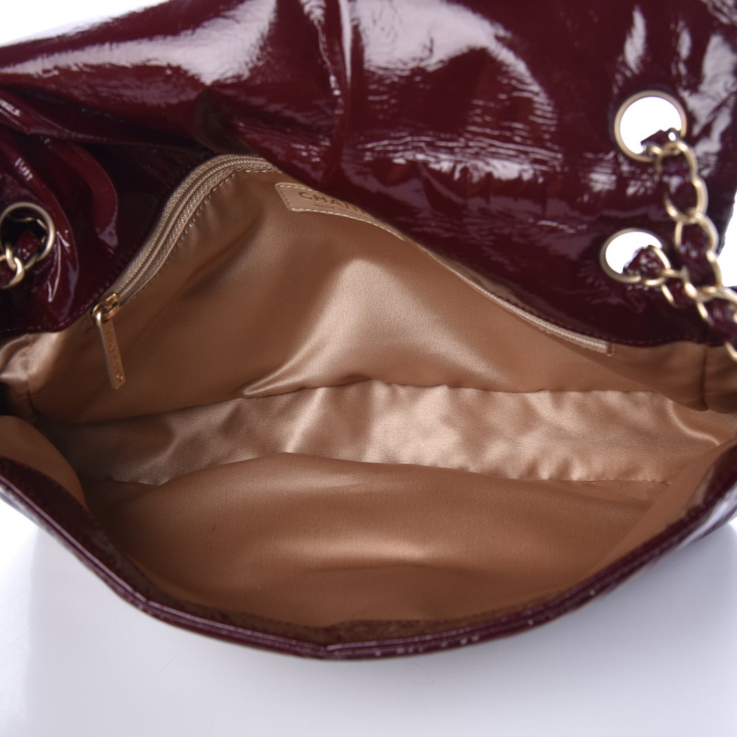 Vinyl Medium Rock and Chain Flap Bordeaux