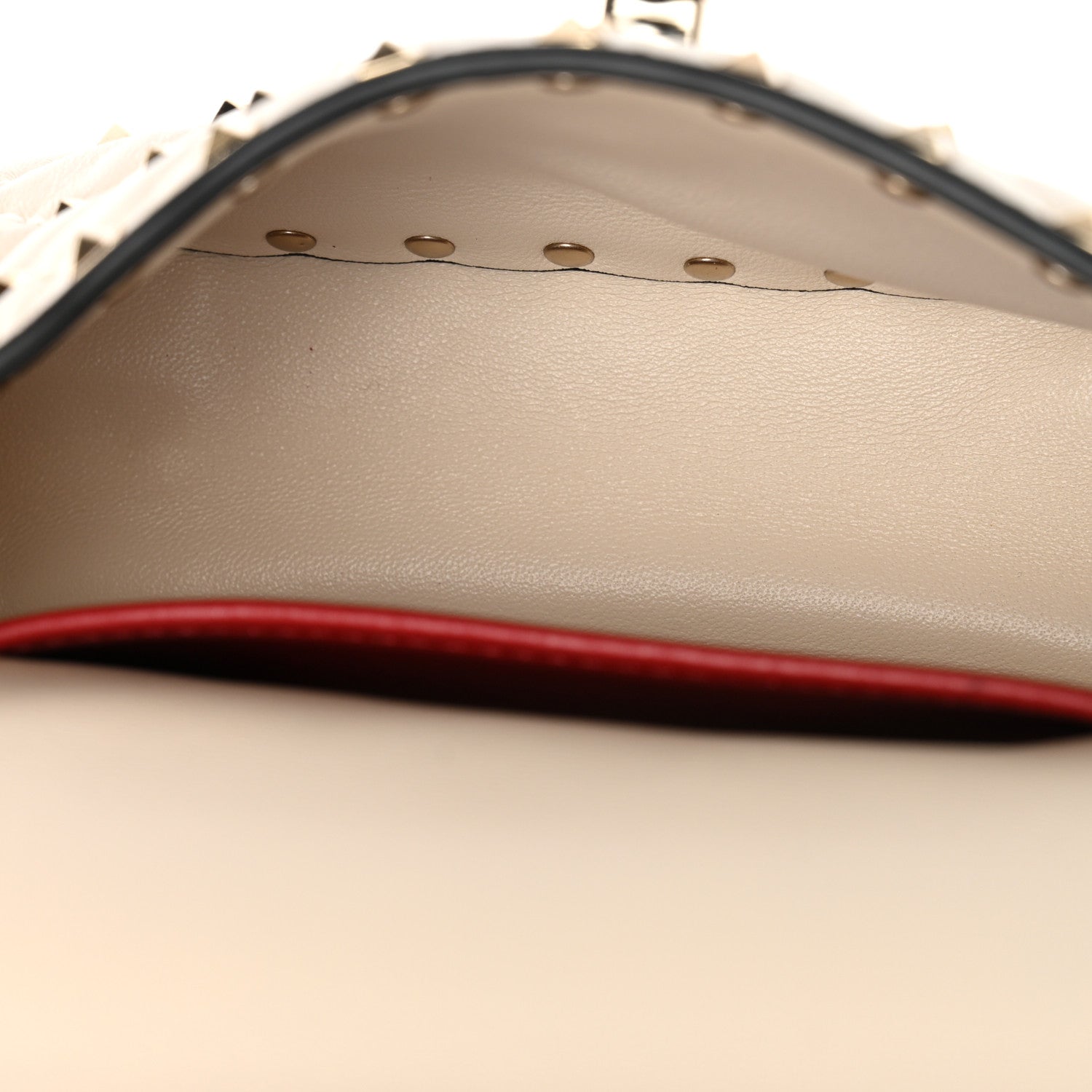 Valentino Garavani Nappa Small Rockstud Spike Shoulder Bag Light Ivory 5 of 9