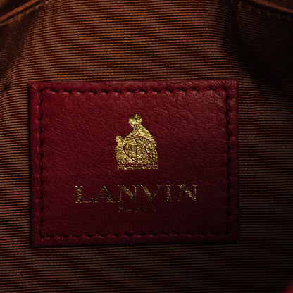 Lanvin Calfskin Miss Sartorial Envelope Clutch Bordeaux 6 of 7