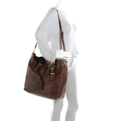 Prada Deerskin Tote Bruciato 2 of 8